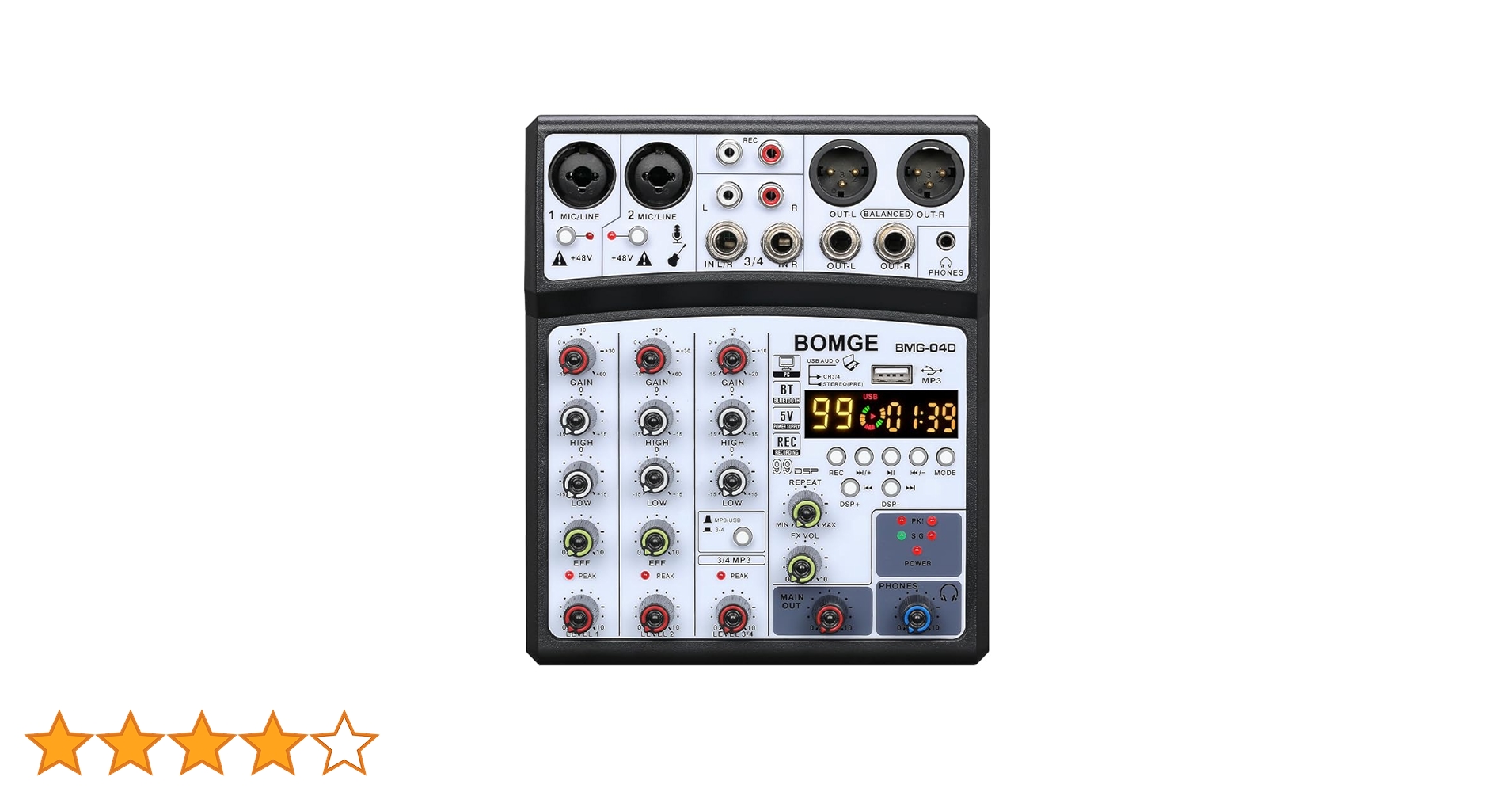 Amazon | BOMGE4チャンネル99DSPエコーdjオーディオサウンド